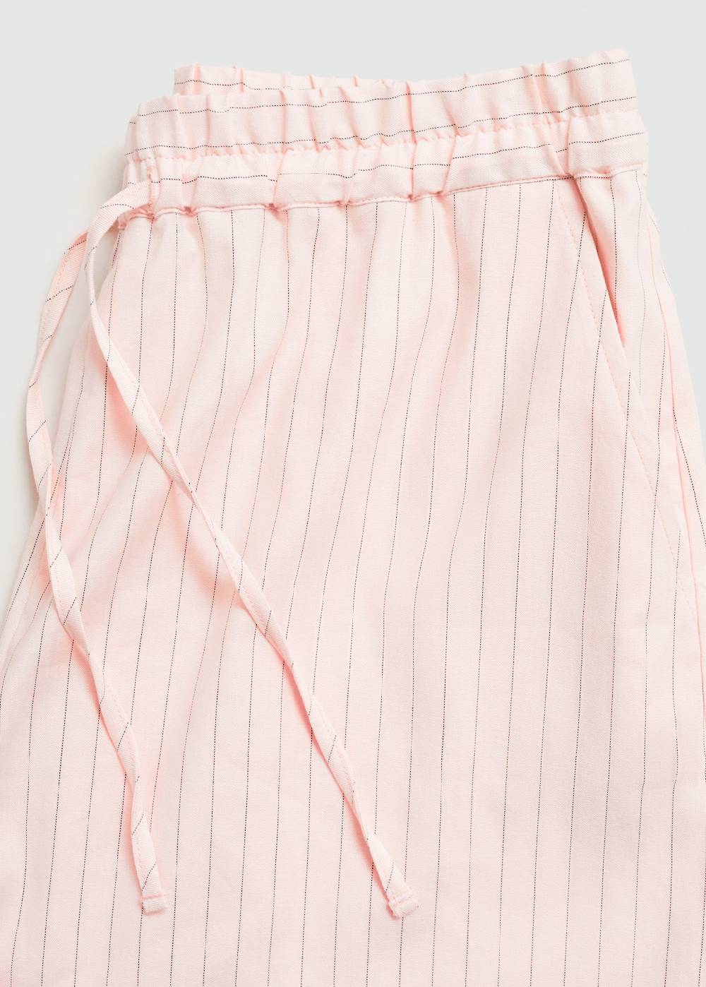 Mango Gestreifte Leinenshorts Saisonschlussverkauf
