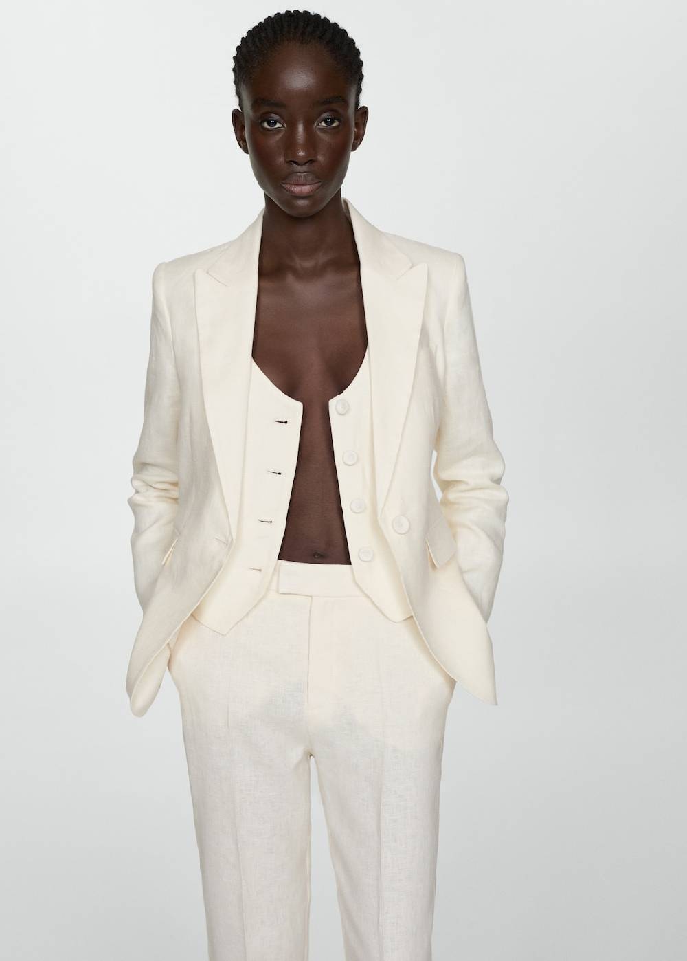 Mango Anzughose aus 100 % Leinen Cyber Monday
