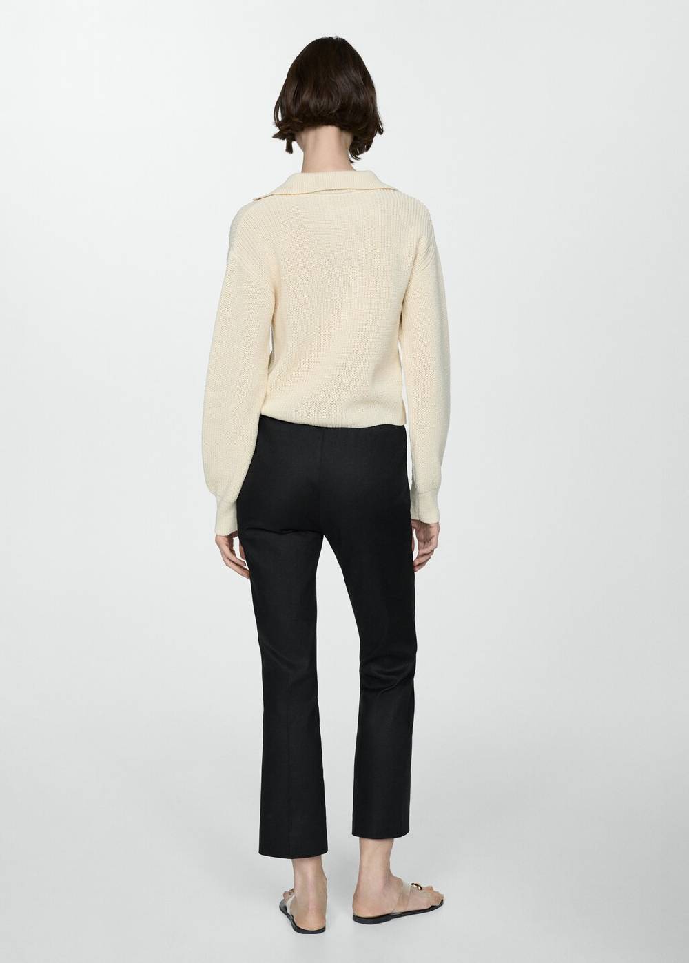 Mango Flared-Hose aus Leinen Osterangebot