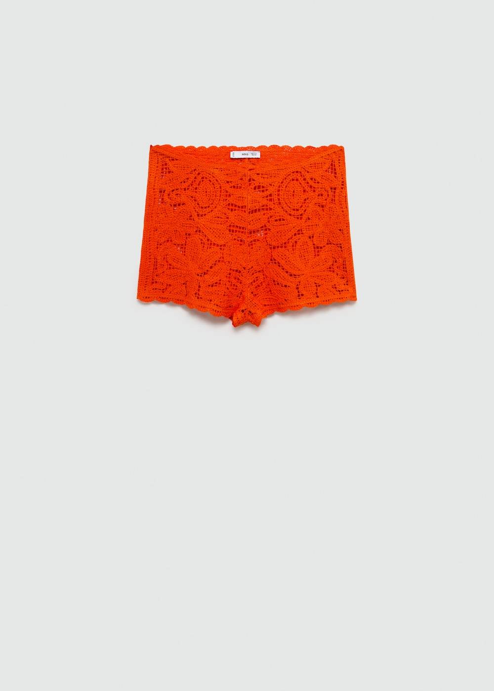 Mango Geblümte Häkel-Shorts Valentinstagsangebot