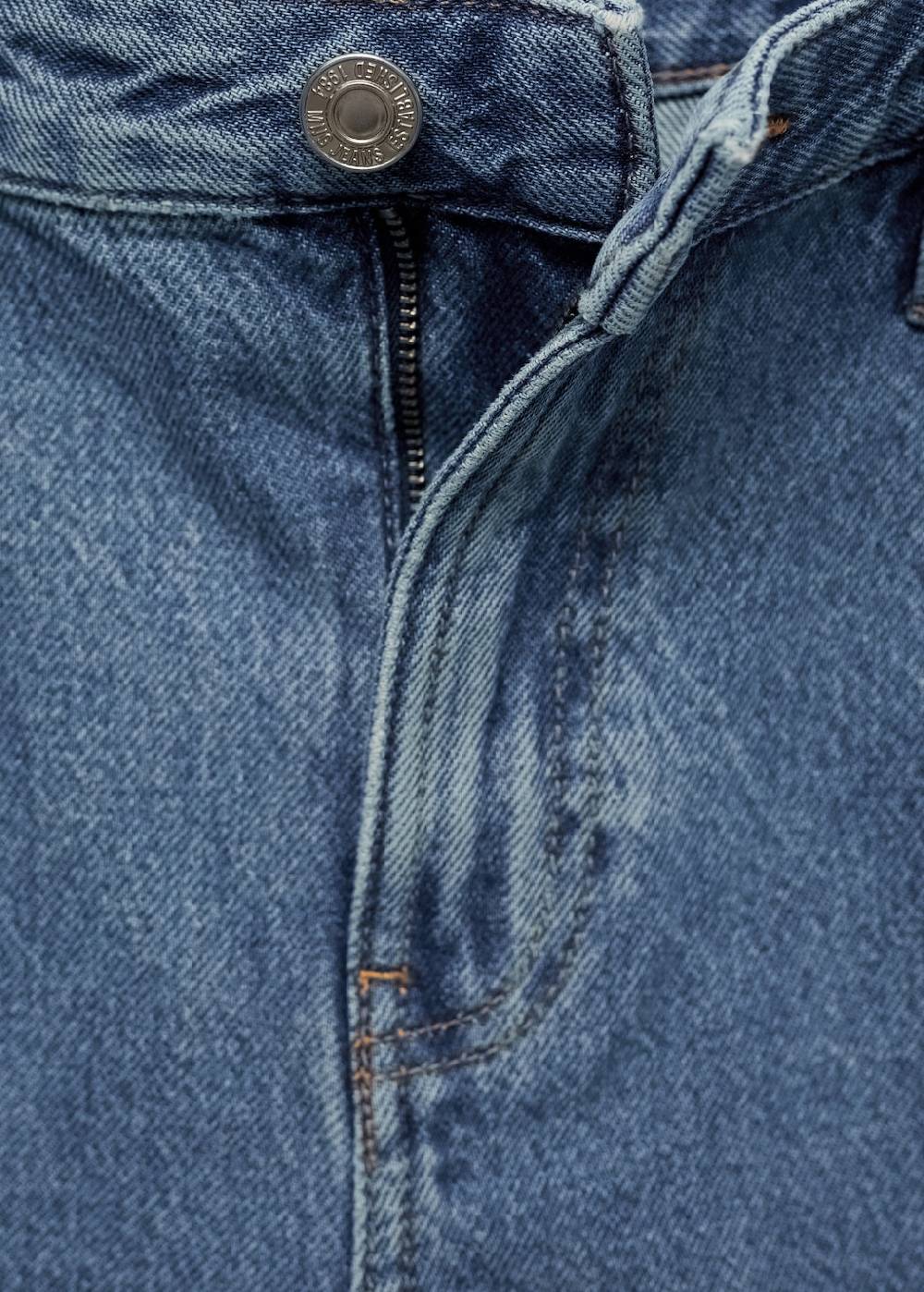 Mango Jeansshorts mit ausgefranstem Saum Blitzangebot