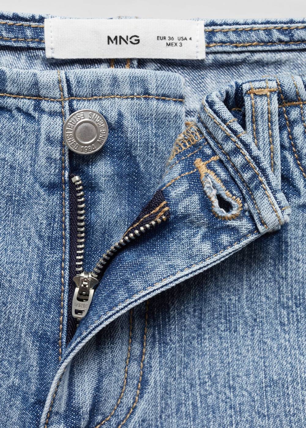 Mango Denim-Shorts mit niedriger Bundhöhe Bestseller