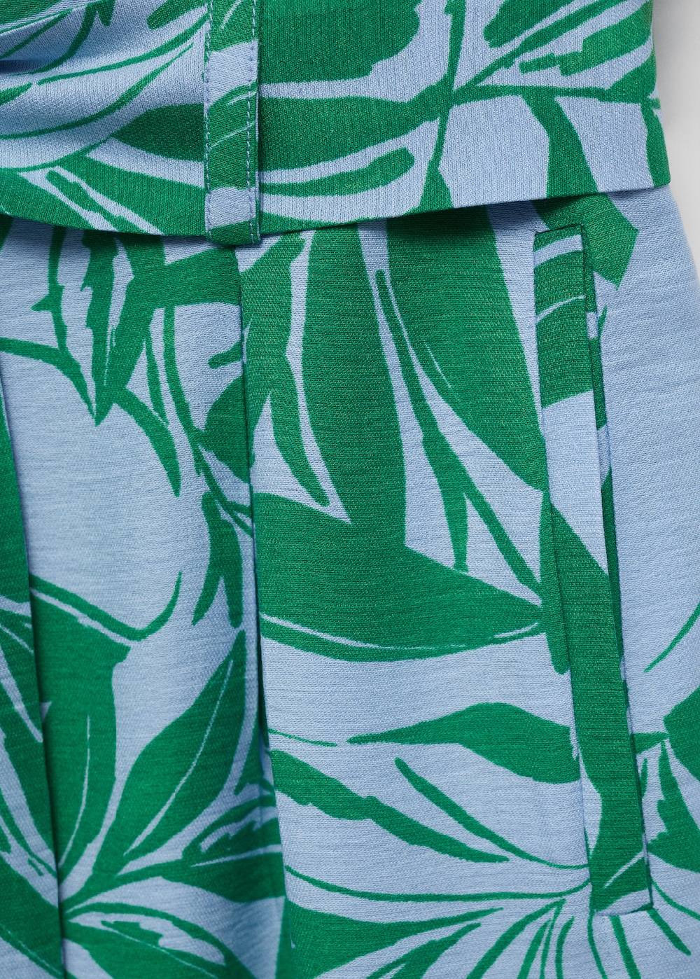 Mango Gemusterte Hose mit Schleife Räumungsverkauf