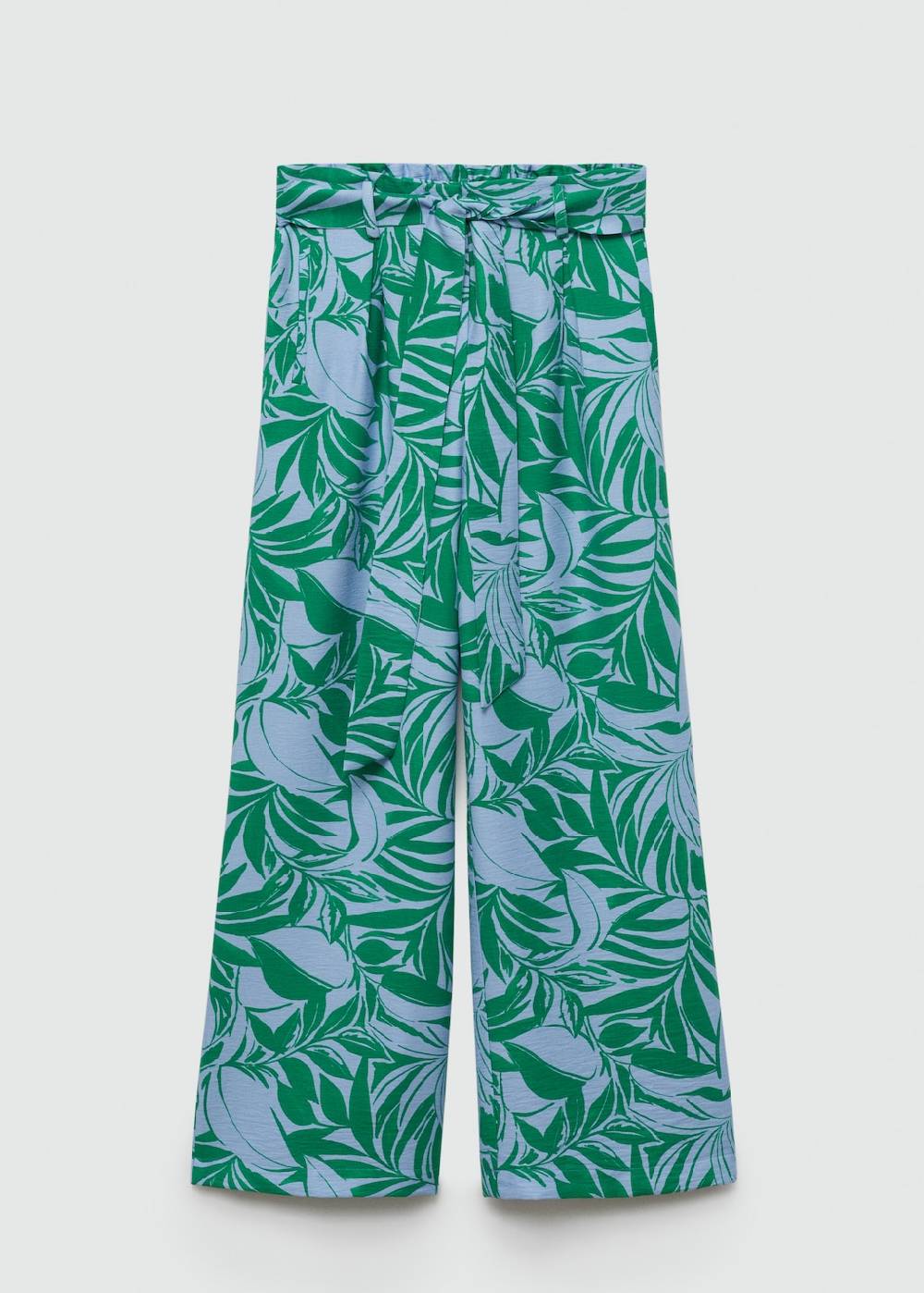 Mango Gemusterte Hose mit Schleife Räumungsverkauf