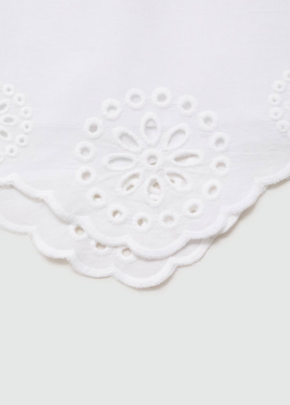 Mango Bestickte Lochstrick-Shorts Sonderangebote