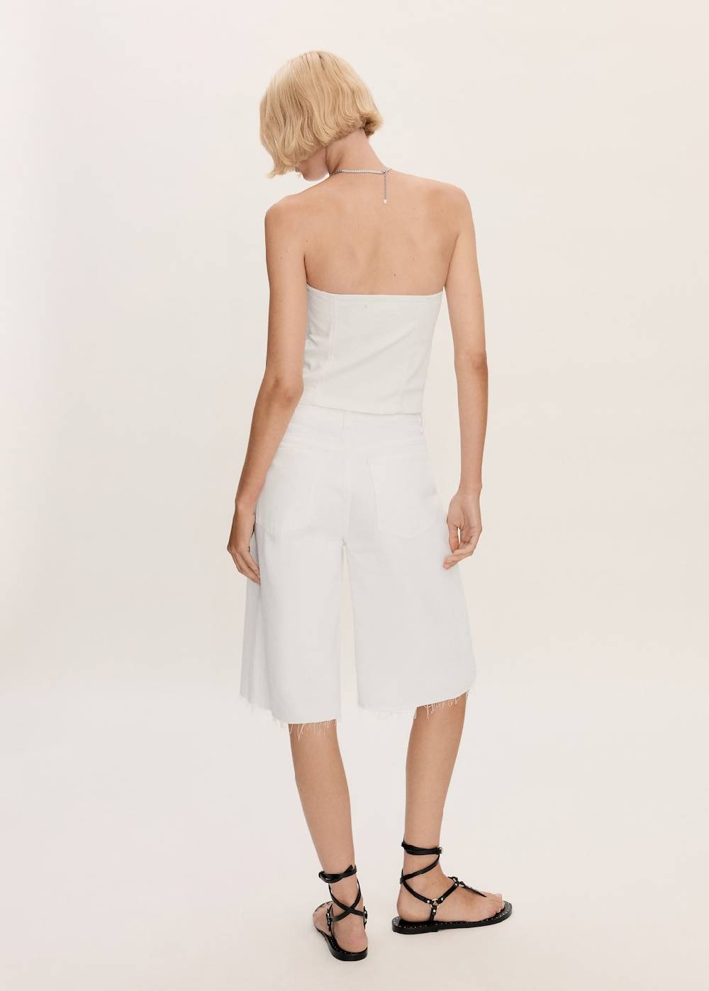 Mango Oversized-Bermudashorts aus Jeans Tiefpreis