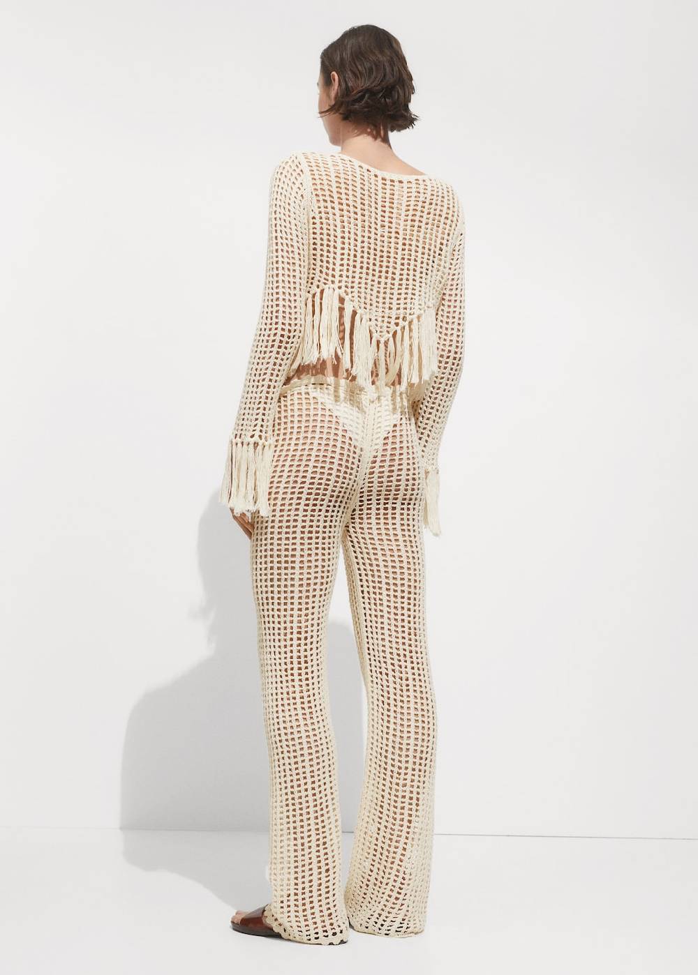 Mango Pointelle-Strickhose Kostenlose Rückgabe