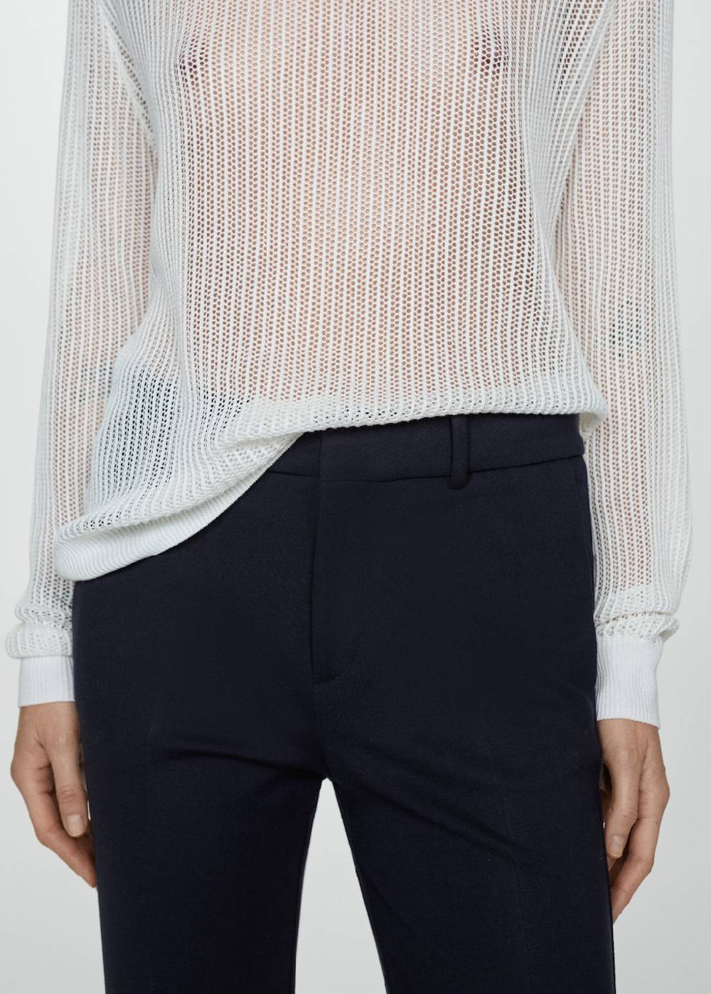Mango Gerade Hose aus Romanit-Jersey Bis zu 55% Rabatt