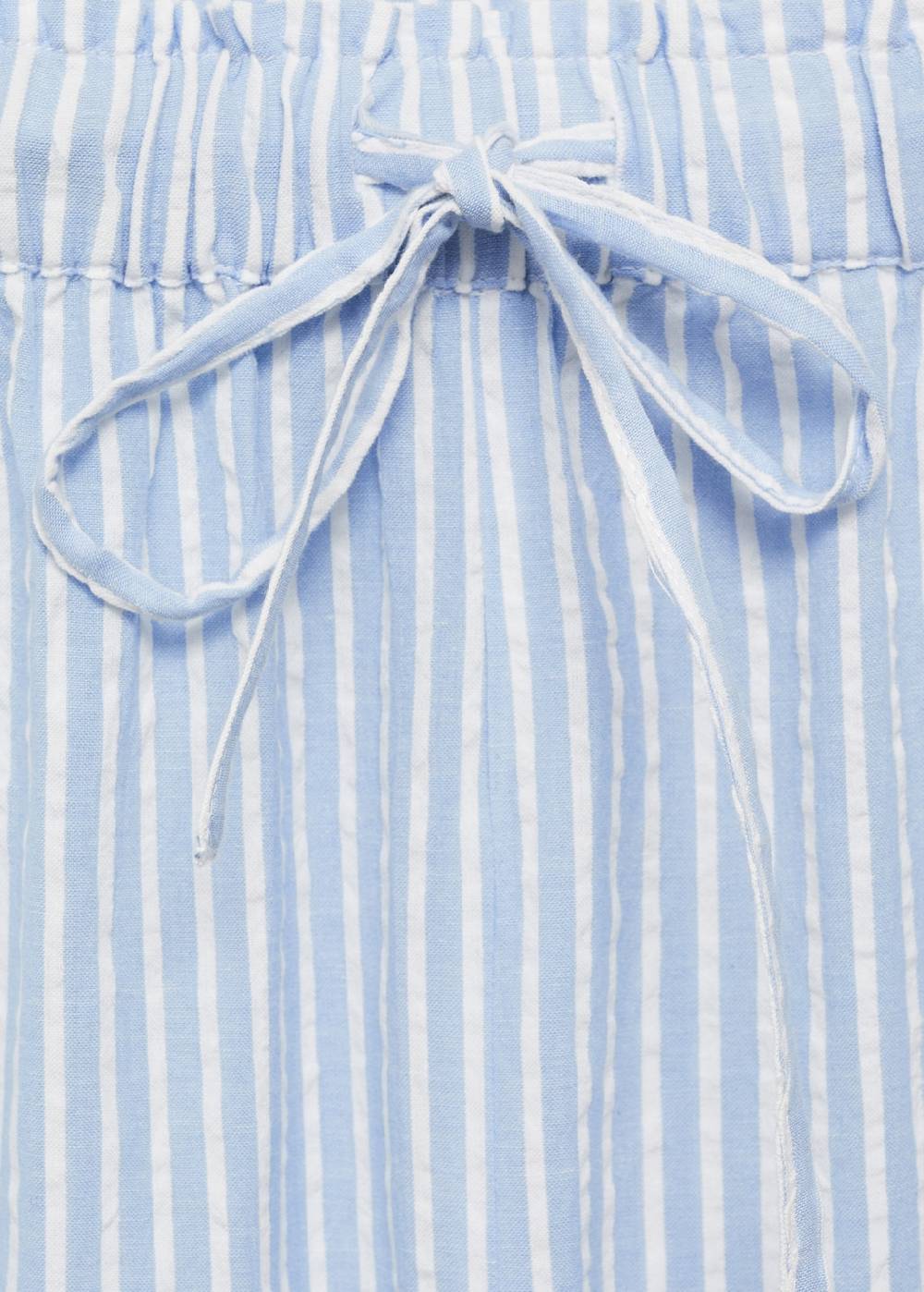 Mango Bestickte Streifenhose Nur noch ein Tag übrig