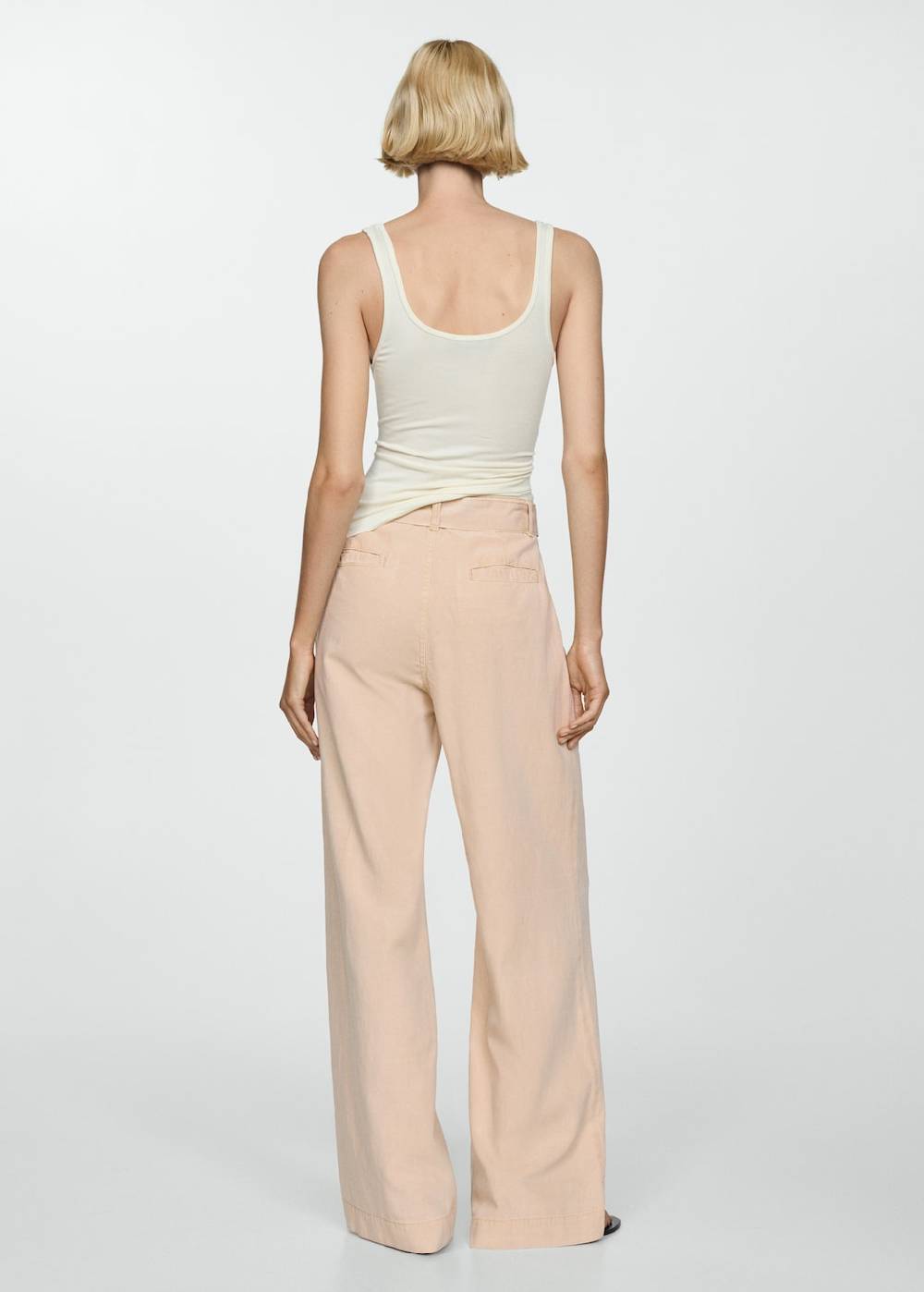 Mango Fließende Hose mit Gürtel Clearance-Verkauf