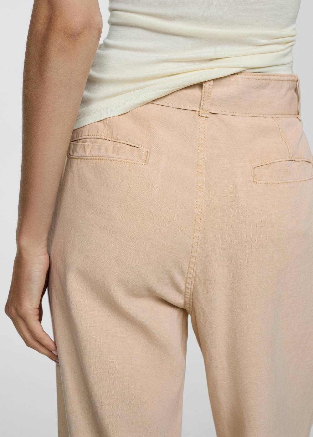 Mango Fließende Hose mit Gürtel Clearance-Verkauf