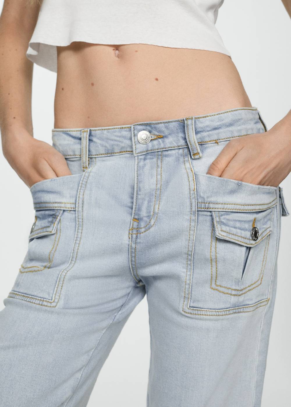 Mango Gerade Capri-Jeans Begrenzt auf 3 Tage