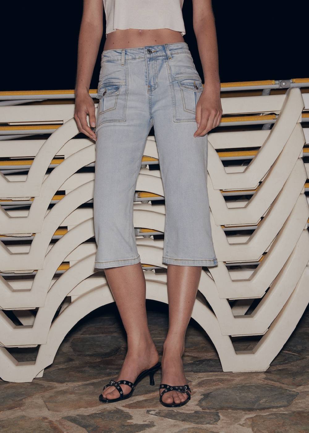 Mango Gerade Capri-Jeans Begrenzt auf 3 Tage