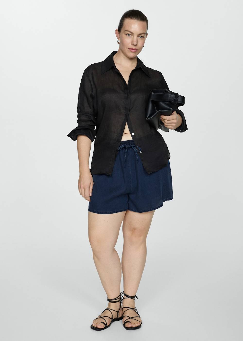 Mango Lyocell-Shorts mit Stretchbund Rabatte dieses Monats
