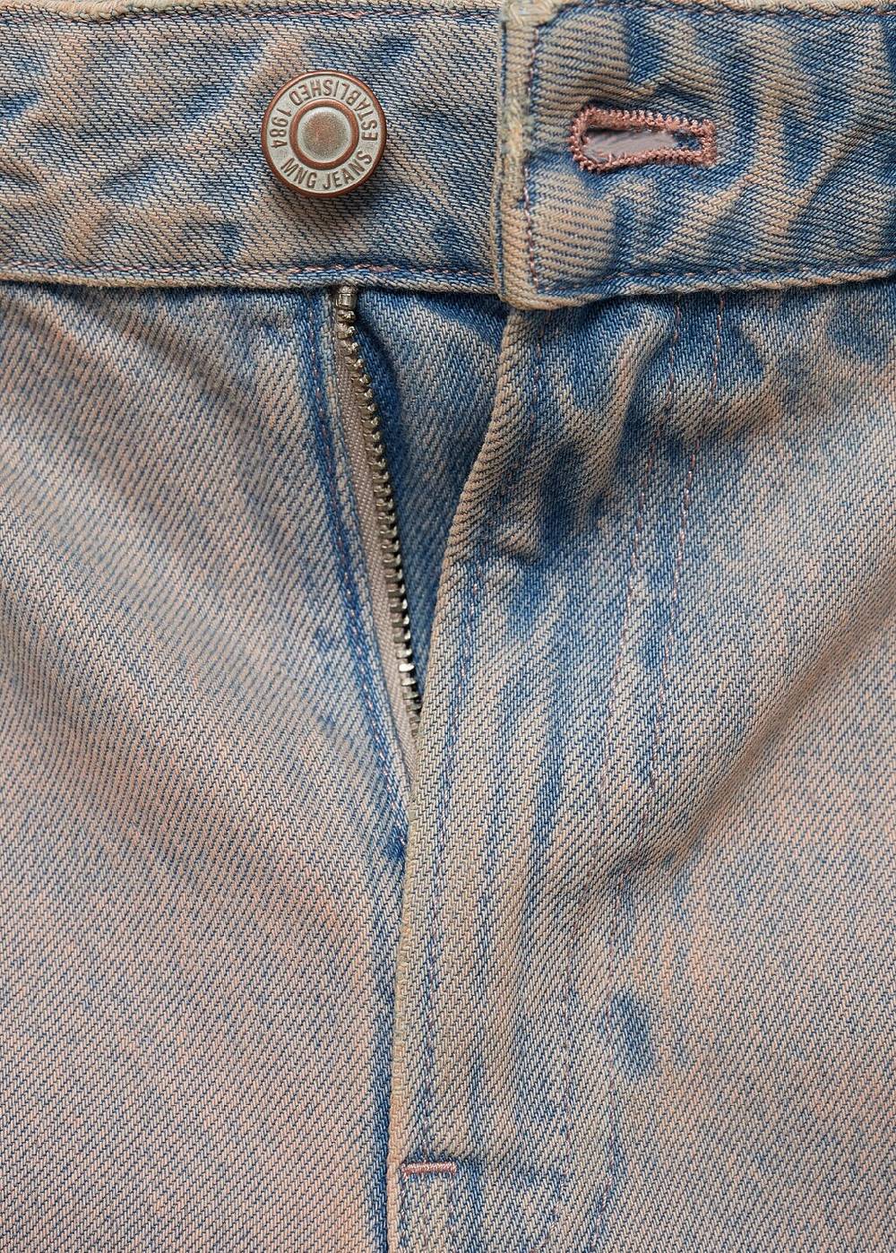 Mango Jeans-Bermudashorts mit Washed-Out-Effekt Outlet