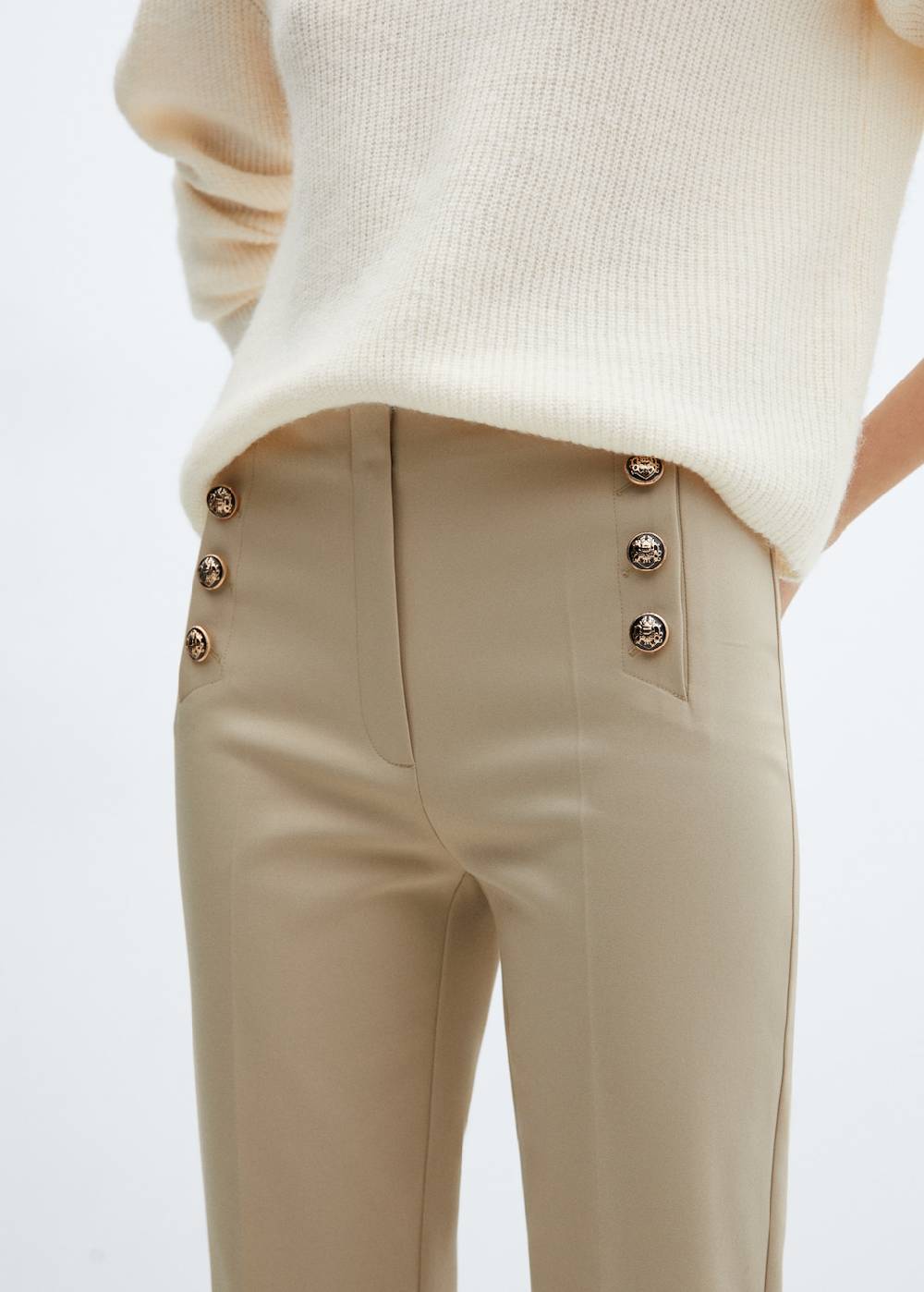 Mango Crop-Hose mit Knöpfen Angebote