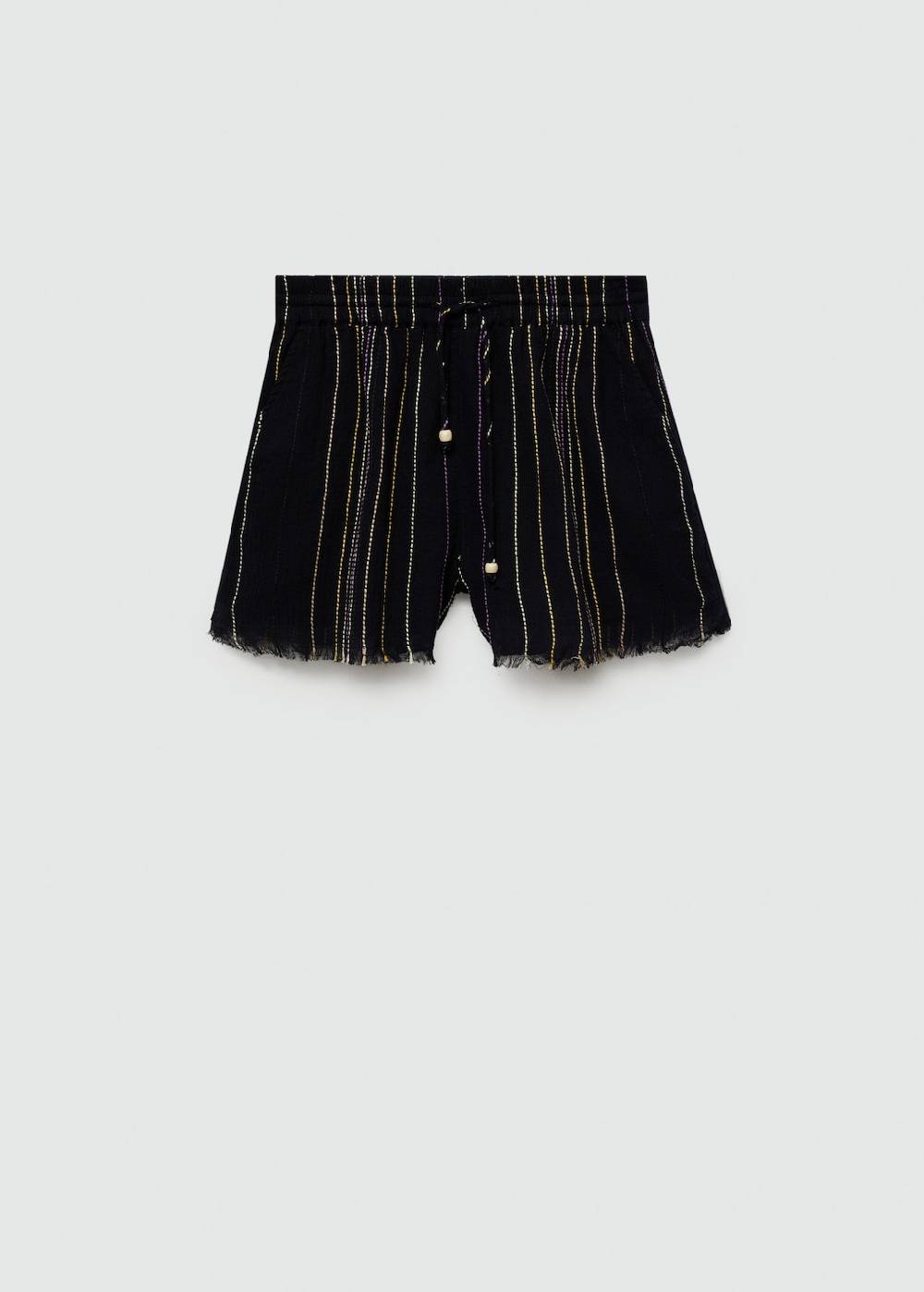 Mango Streifenhose mit ausgefranstem Saum Günstiger Verkauf