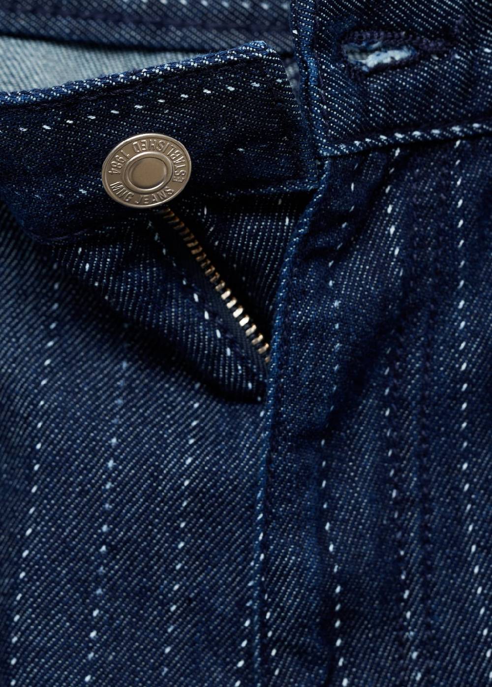 Mango Jeans-Bermudashorts mit Ziernähten Fabrikverkauf