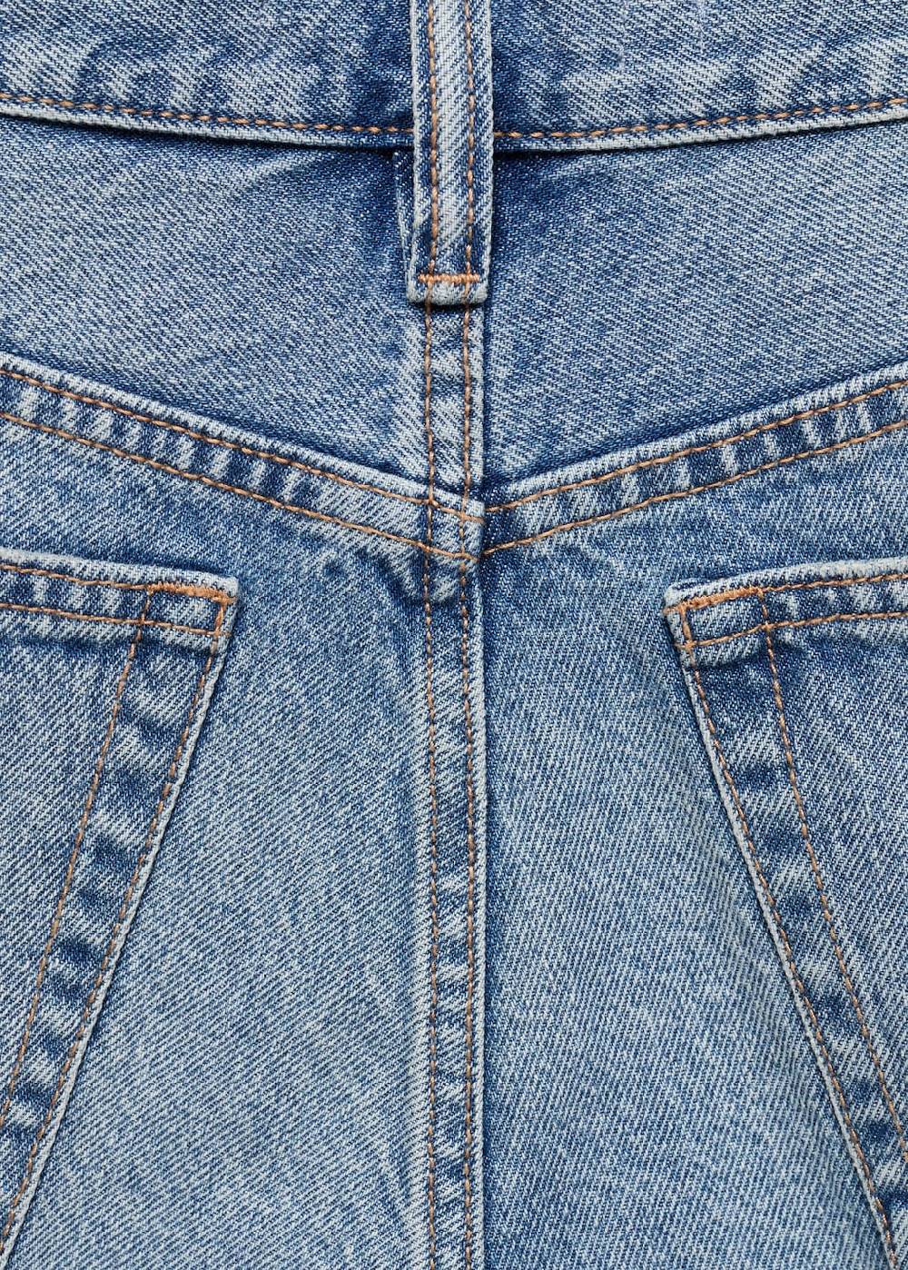 Mango Jeansshorts mit ausgefranstem Saum Kostenloser Versand