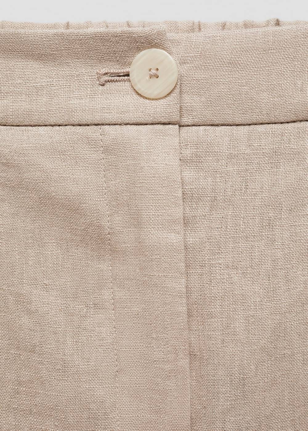 Mango Gerade Hose aus 100 % Leinen Fabrik Onlineshop