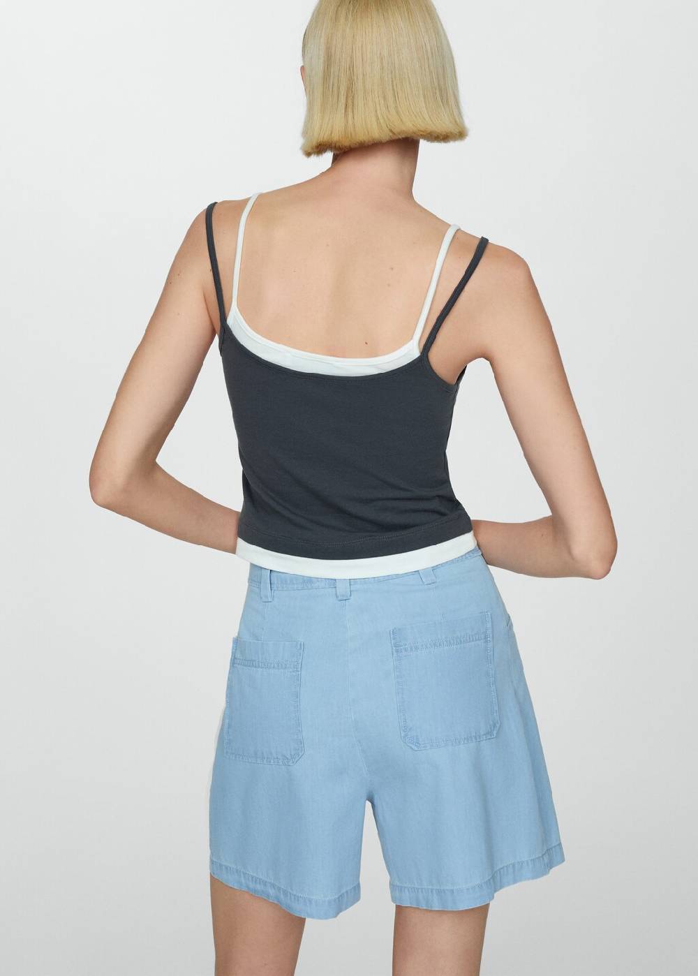Mango Gerade Shorts mit mittlerer Bundhöhe Versandkostenfrei