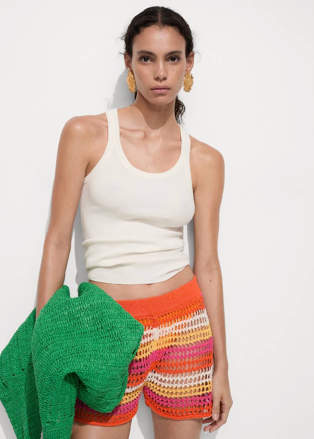 Mango Kombiniertes Häkel-Shorts Flash Sale