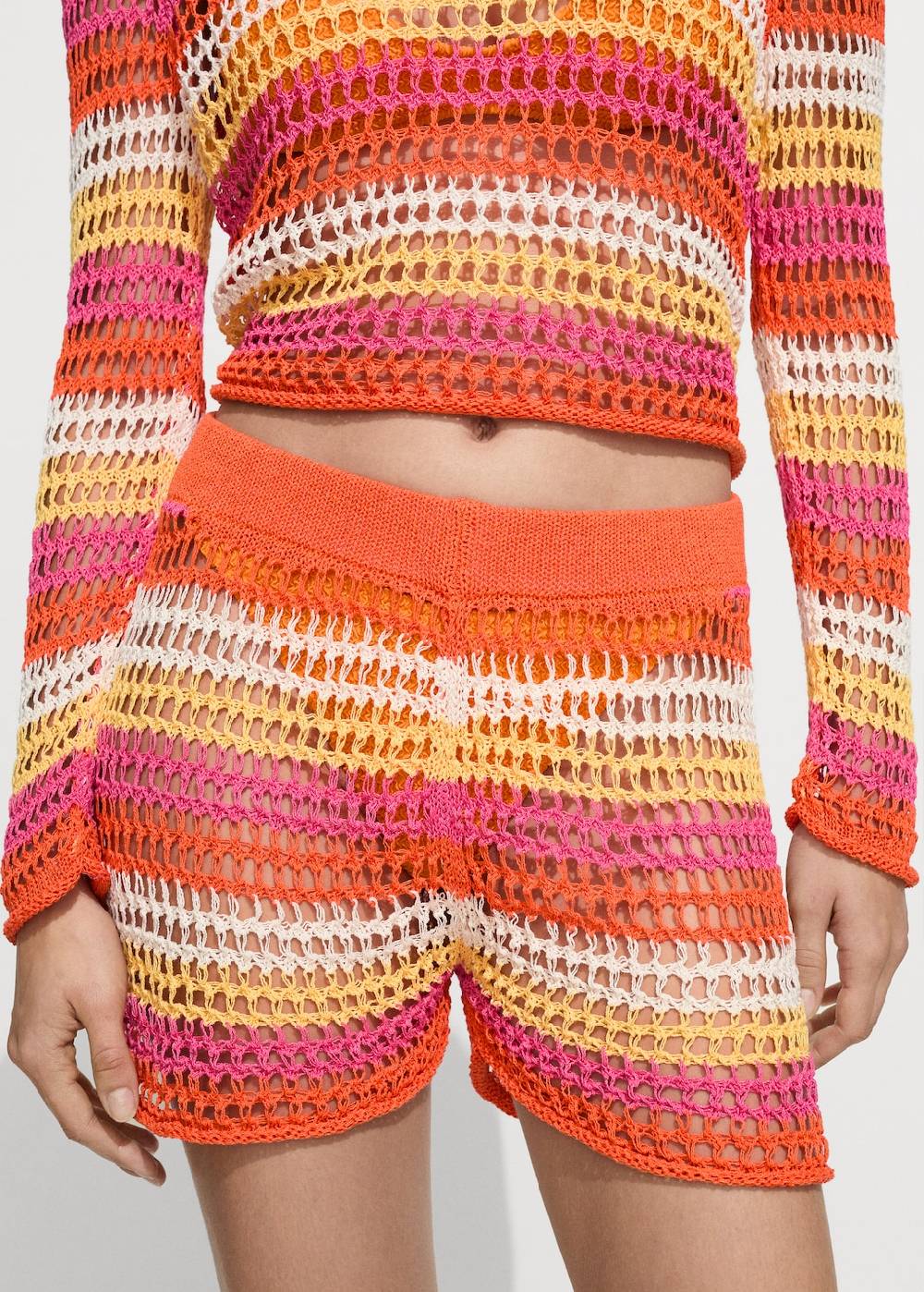 Mango Kombiniertes Häkel-Shorts Flash Sale