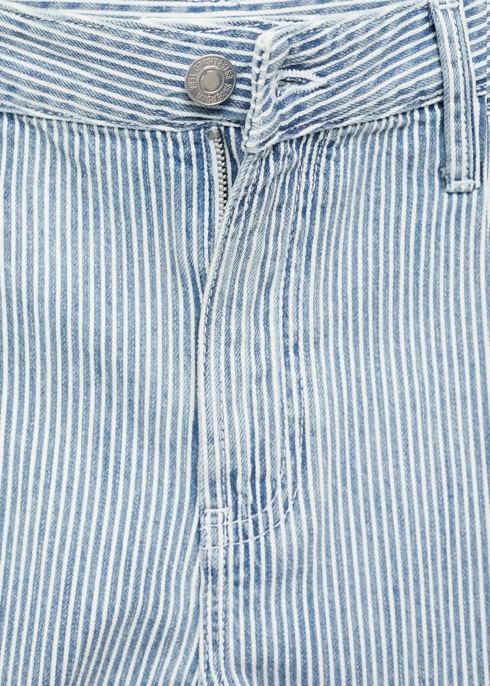 Mango Jeansshorts mit Streifenmuster Cyber Monday