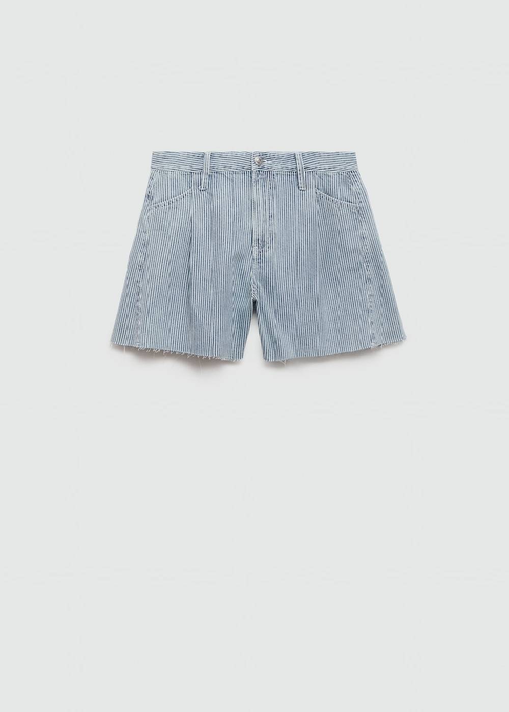 Mango Jeansshorts mit Streifenmuster Cyber Monday