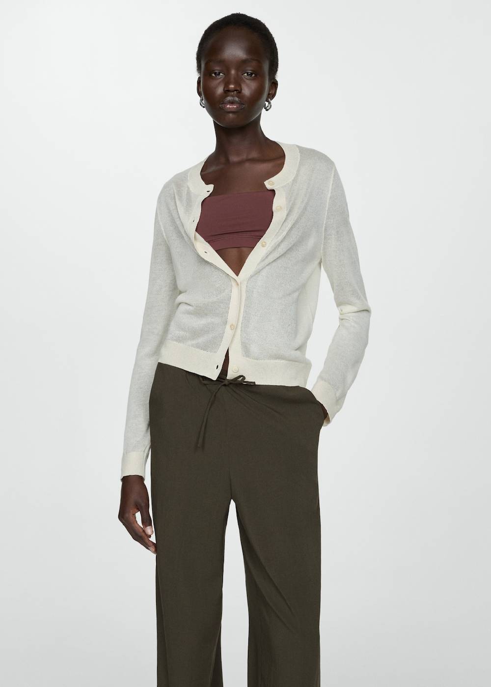 Mango Gerade Hose mit Stretchbund Vatertagsangebot