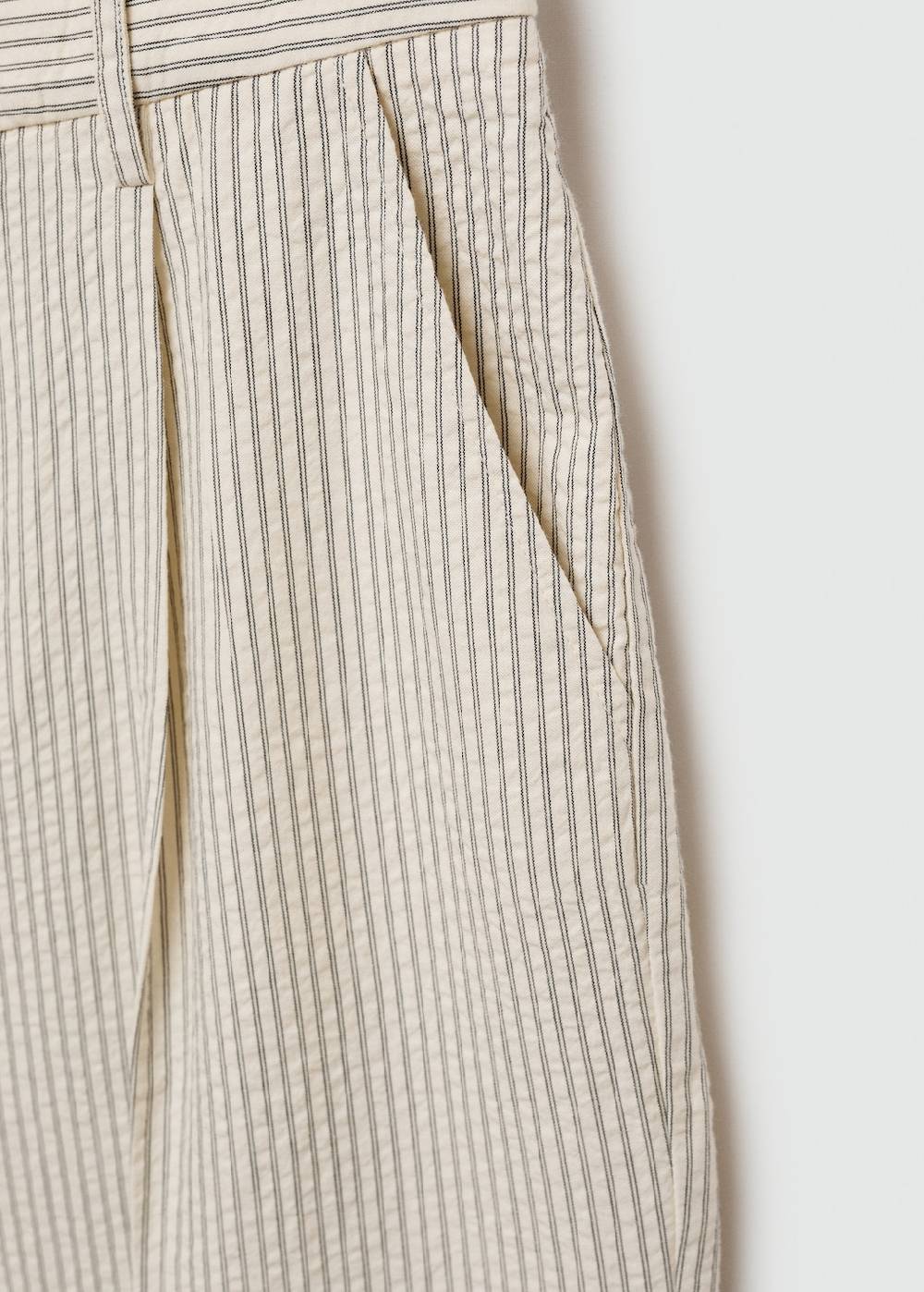 Mango Gerade geschnittene Streifenhose Valentinstagsangebot