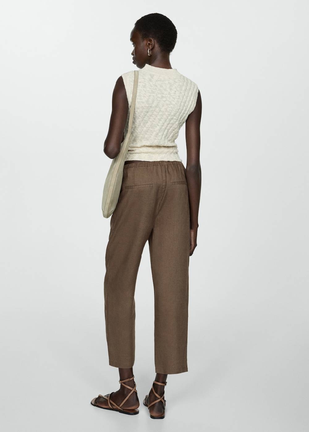 Mango Jogger Pants aus 100 % Leinen Exklusive Angebote