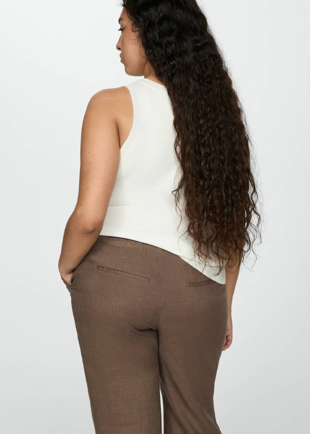Mango Jogger Pants aus 100 % Leinen Exklusive Angebote