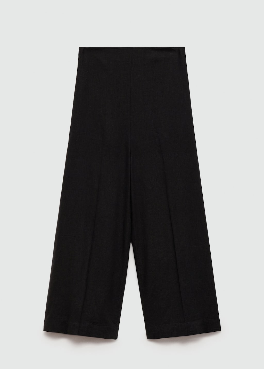 Mango Wideleg-Leinenhose Räumungsverkauf