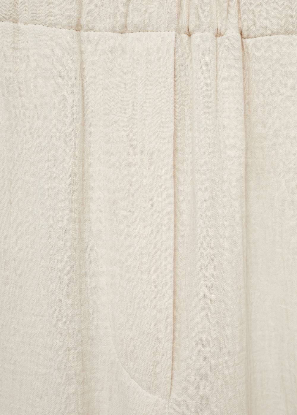 Mango Wideleg-Baumwollhose Tiefpreis