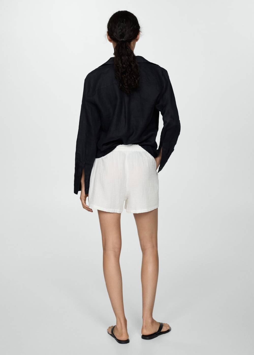 Mango Baumwollshorts mit Stretchbund Nur für heute