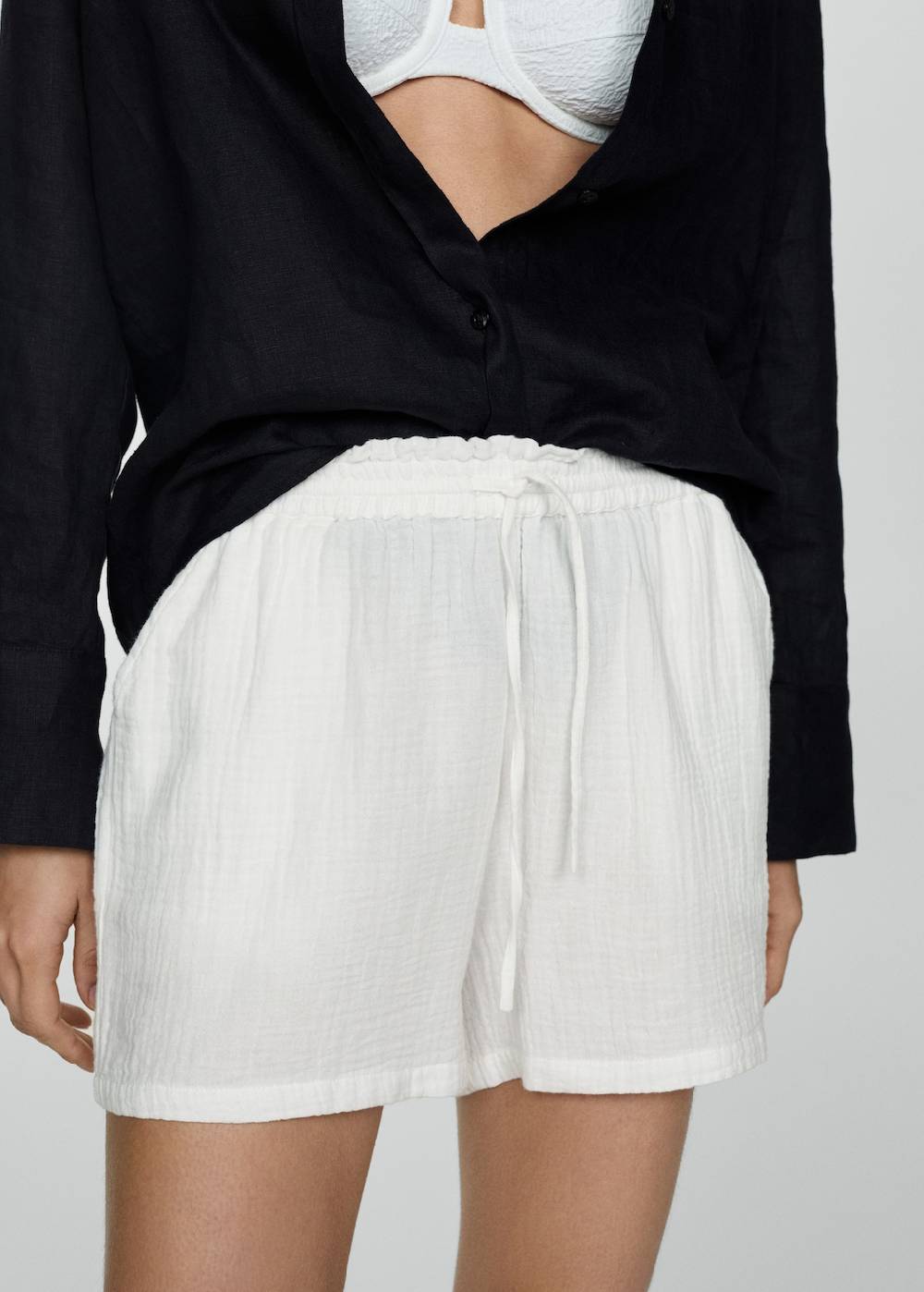 Mango Baumwollshorts mit Stretchbund Nur für heute