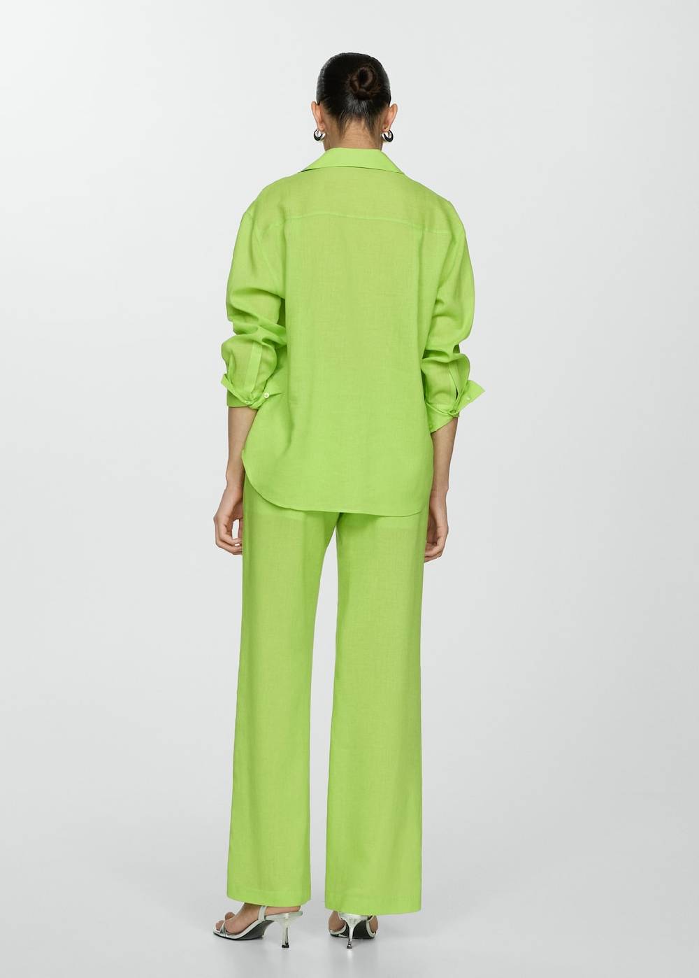 Mango Gerade Lyocell-Hose Super Rabatt