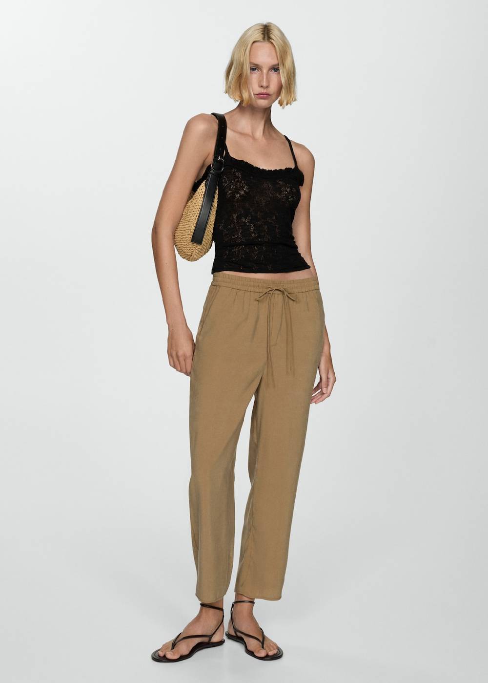 Mango Gerade Hose aus Modal Begrenzt auf 3 Tage