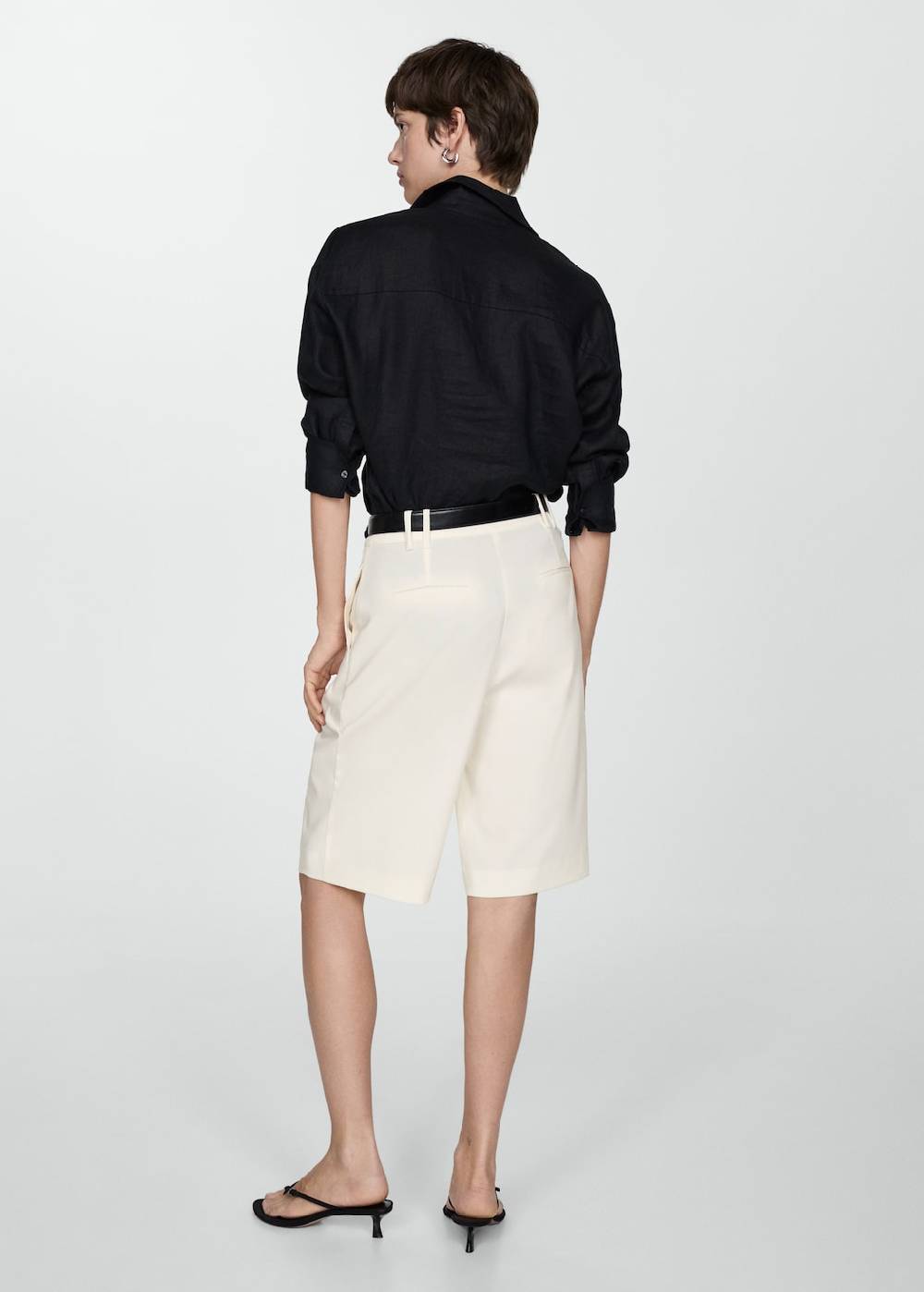 Mango Gerade Bermudashorts mit hohem Bund 50% Rabatt für begrenzte Zeit