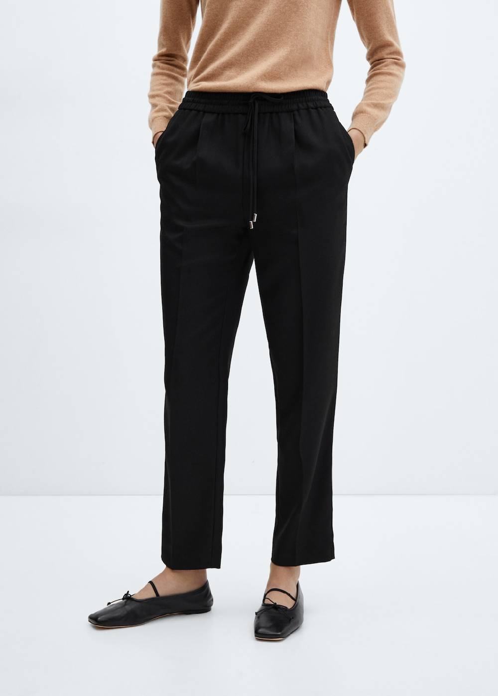 Mango Fließende Joggerpants im Angebot