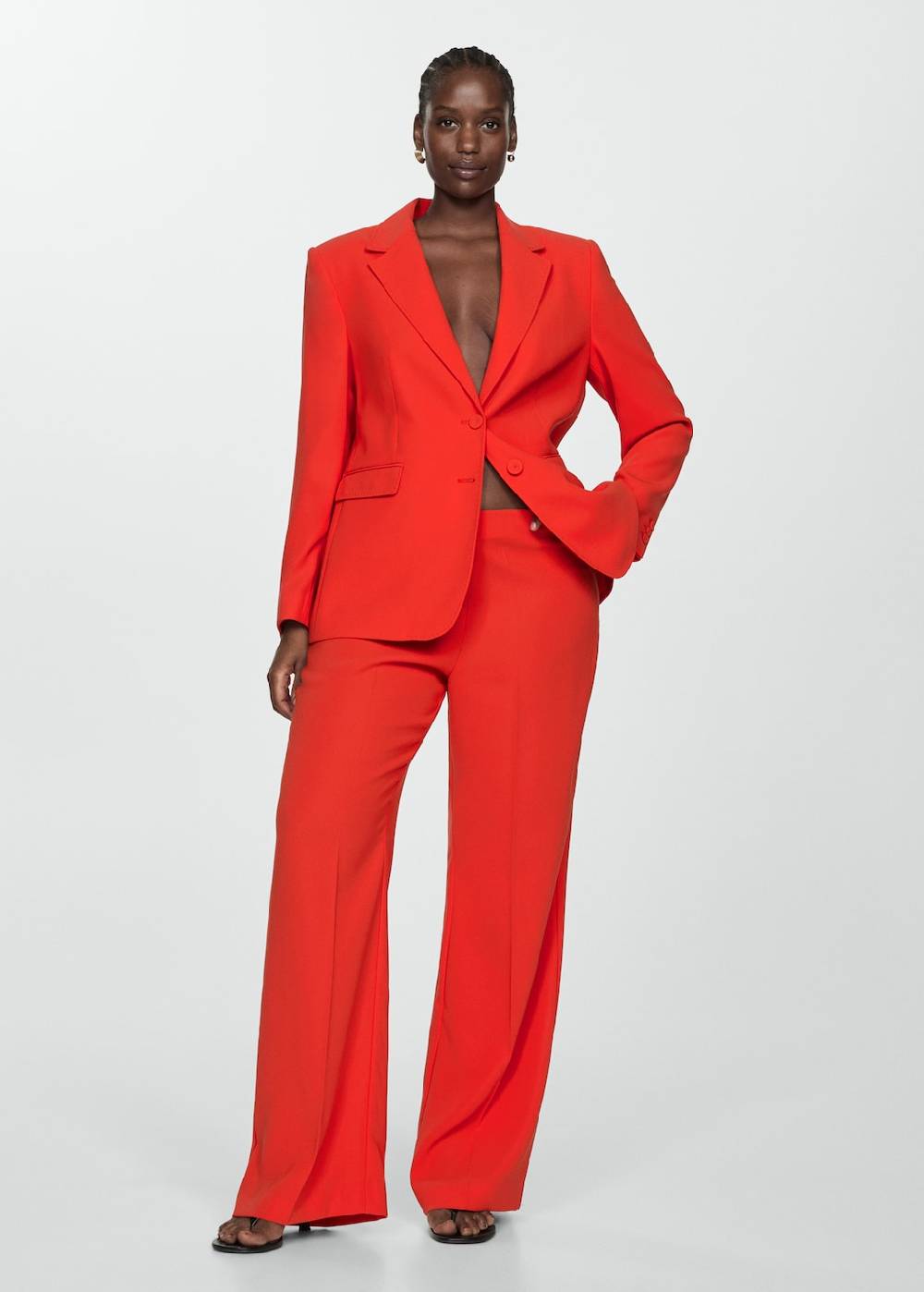 Mango Wideleg-Hose mit Gürtel Meist gekauft