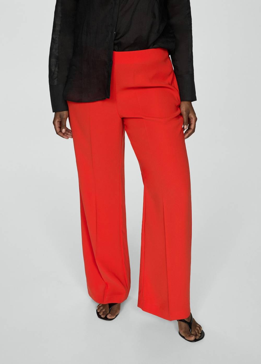 Mango Wideleg-Hose mit Gürtel Meist gekauft