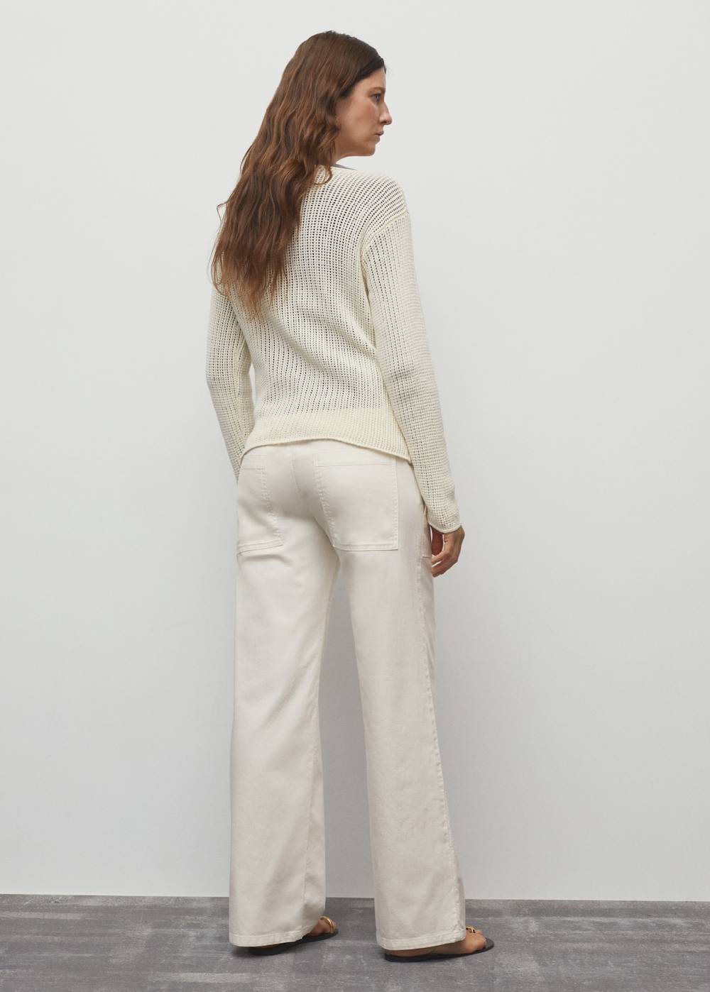 Mango Baumwollhose mit verstellbarer Kordel Blitzverkäufe