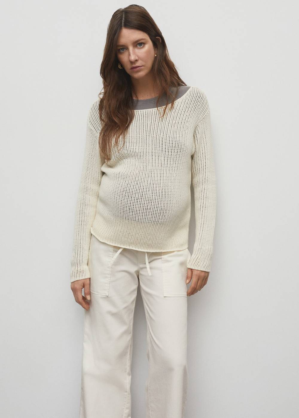 Mango Baumwollhose mit verstellbarer Kordel Blitzverkäufe