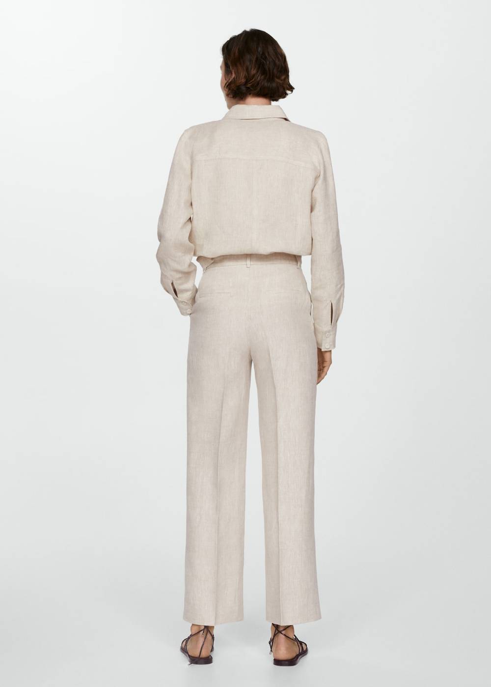 Mango Gerade Leinenhose Fabrik Onlineshop