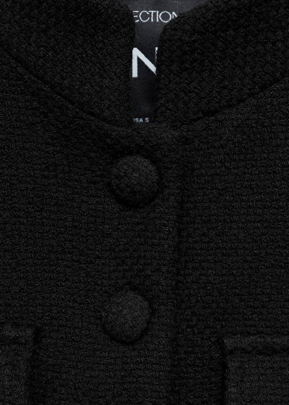 Mango Tweed-Jacke mit Taschen Rabatt