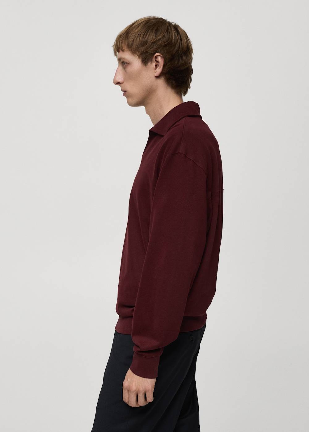 Mango Oversized-Sweatshirt mit Poloshirt-Kragen VIP-Rabatte