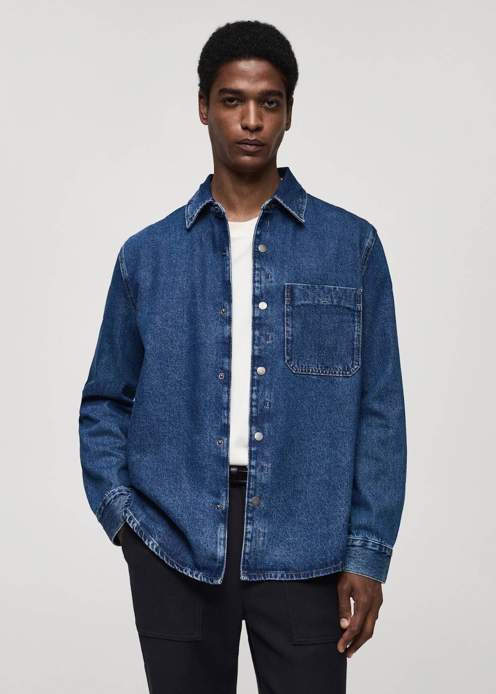 Mango Jeans-Overshirt mit Tasche Begrenzte Freigabe