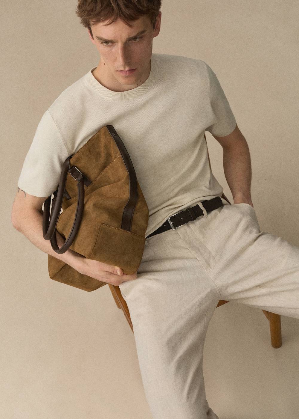 Mango Slim Fit-Hose aus 100 % Leinen Sonderangebot der Fabrik